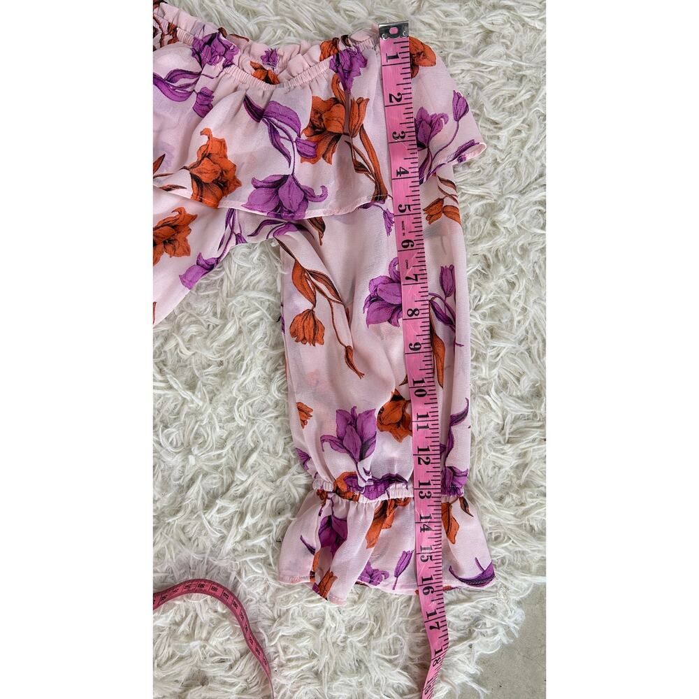 Lost + Wonder Women's Size S Pink Floral Ruffle Off the Shoulder Dress #0236 - Picture 10 of 10